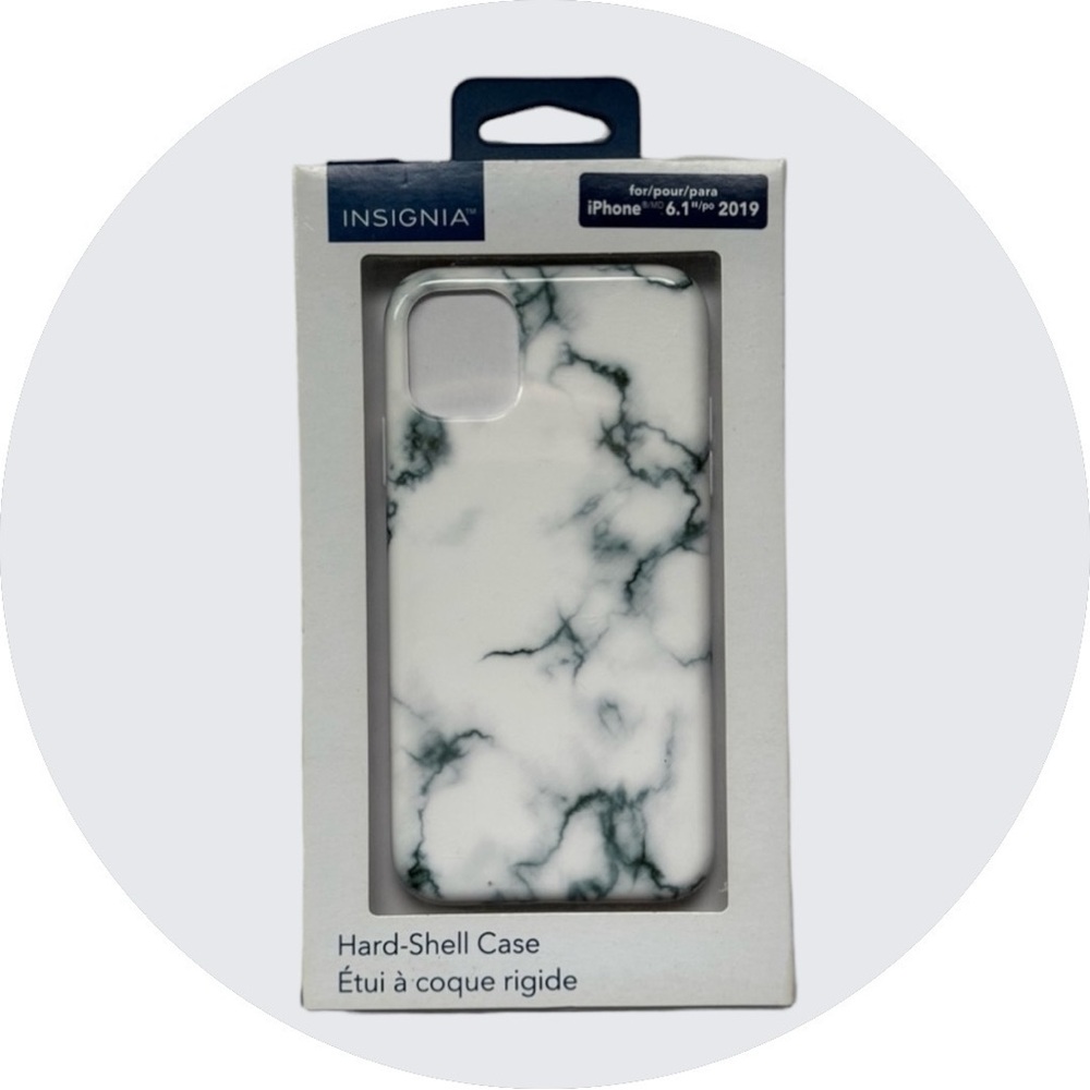Brand New Insignia IPhone 11 hard shell marble phone case